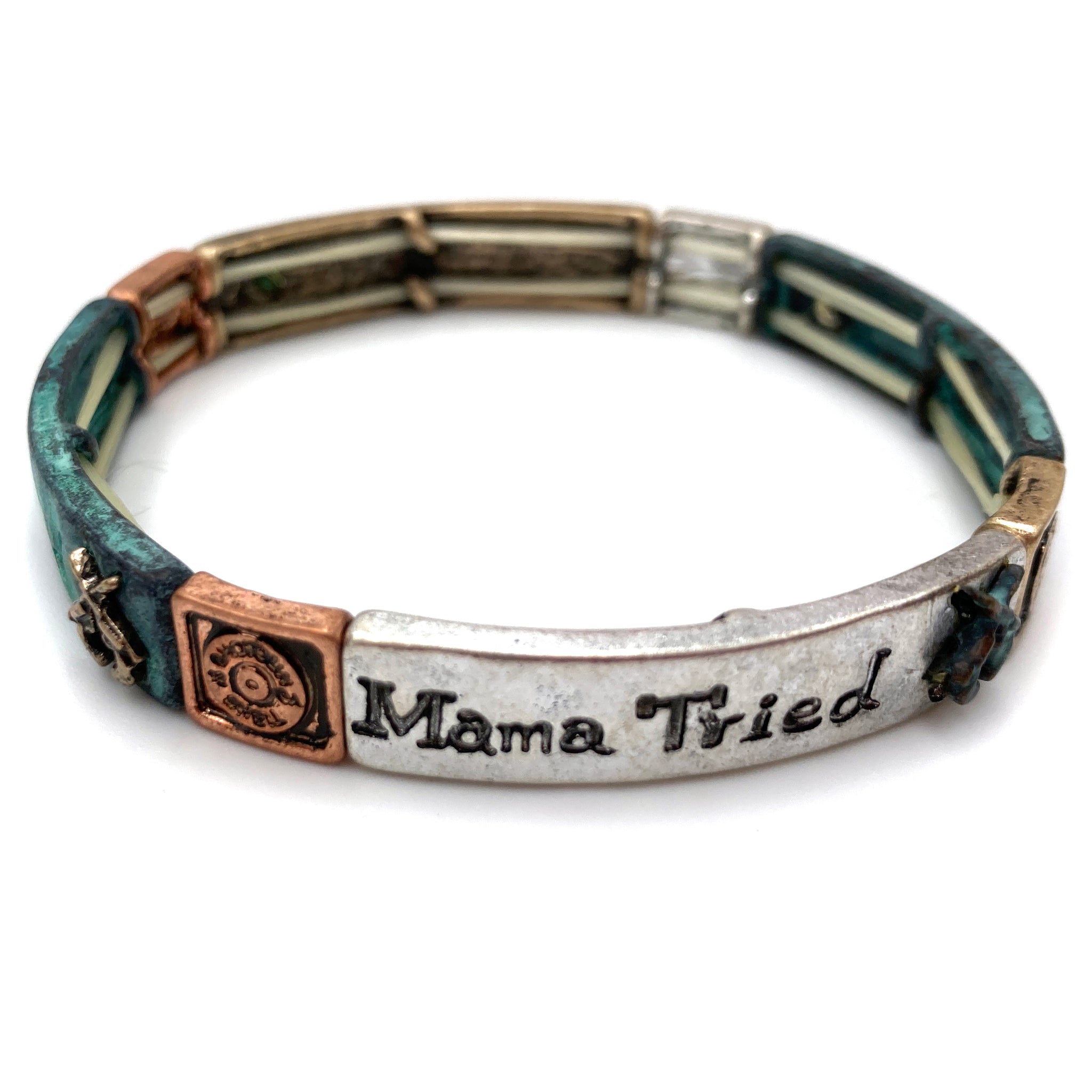 Mama Tried Shotgun Bullet Gun Stretch Bracelet