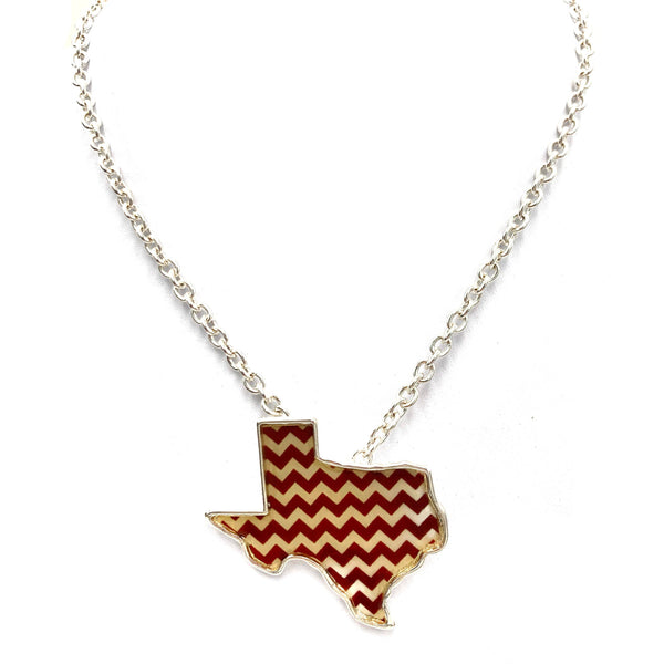 Texas State Chevron Necklace