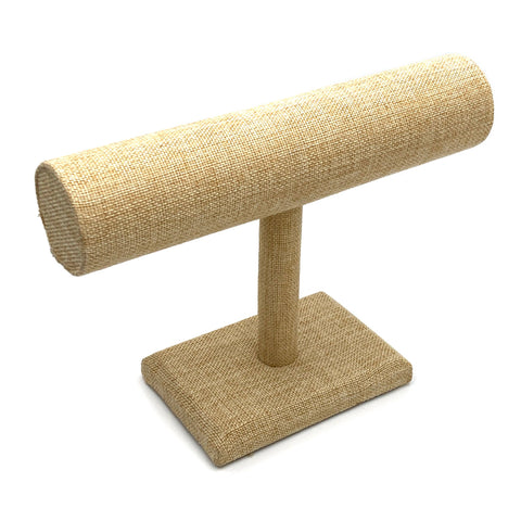 Burlap Straw Bracelet Stand Display Holder